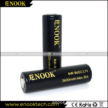 High Capacity 18650 Enook 3600mah Cell